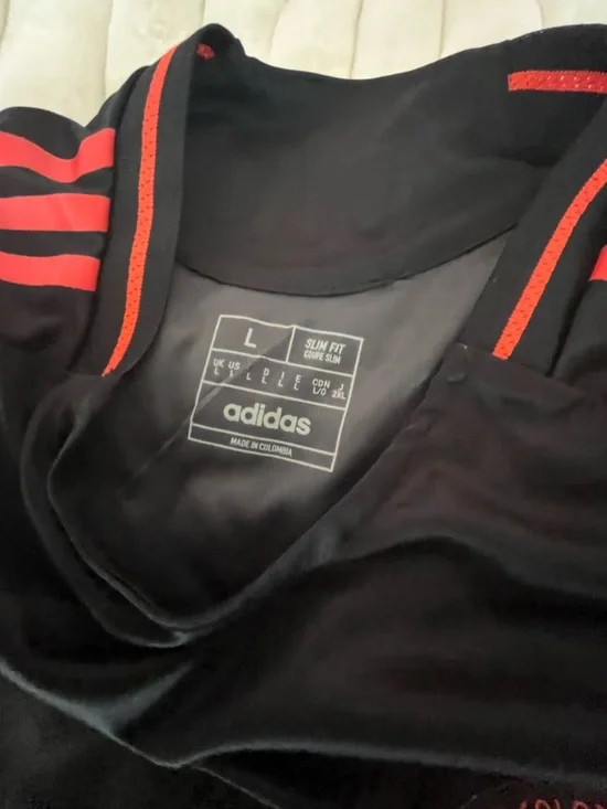 Adidas Black & Red Soccer Jersey - Picture 4 of 7